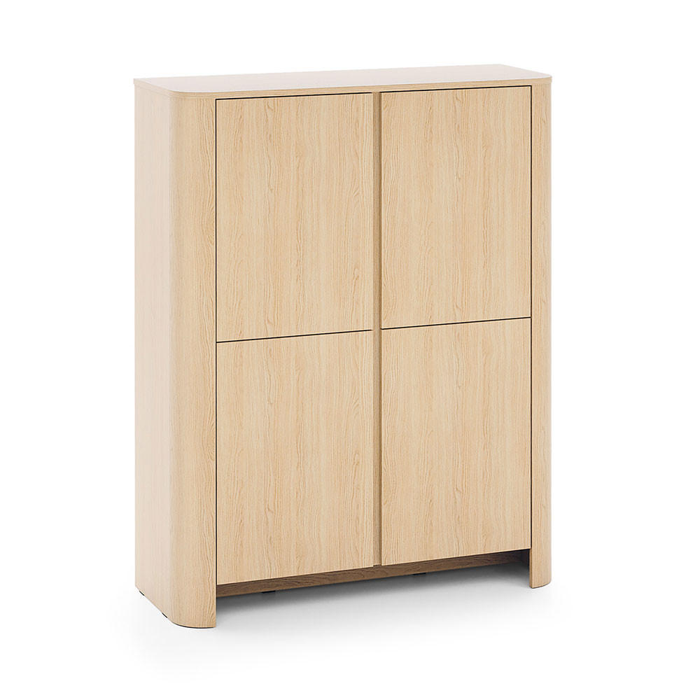 KOMMODE Bari Eiche Vicenza 103 / 39 / 132cm - Eichefarben, Holz/Holzwerkstoff (103/132/39cm) - Feldmann-Wohnen