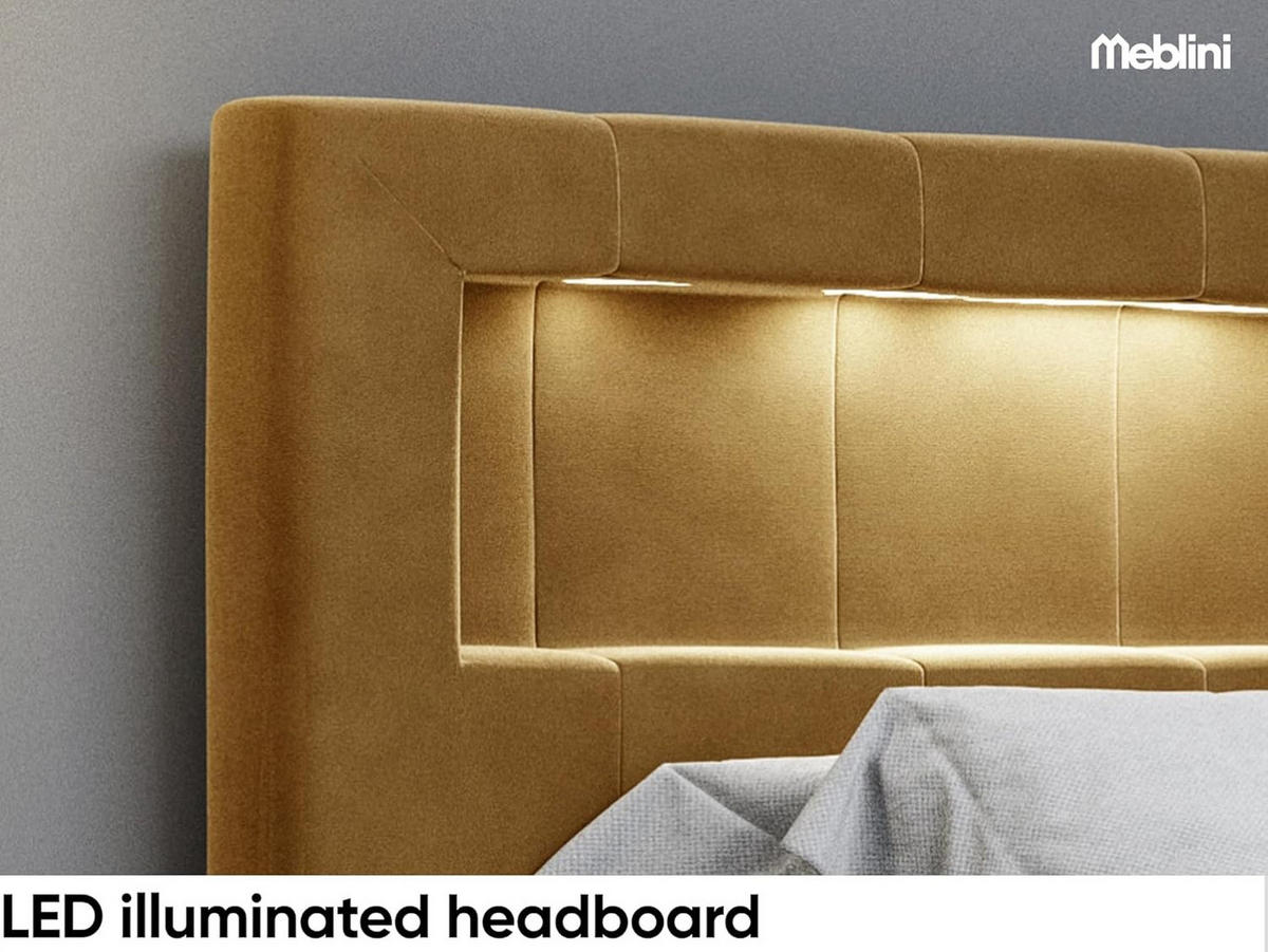 BOXSPRINGBETT ASPERO - Dunkelbraun, Holzwerkstoff (200/200cm) - Meblini