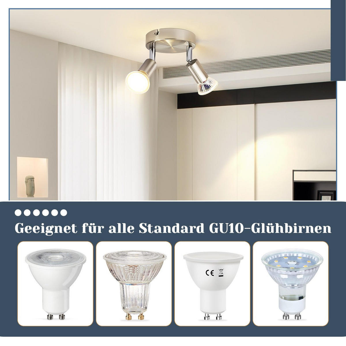 STRAHLER Windsheim 2-flammig 12/12/10.4 cm - Silberfarben, Metall (12/12/10.4cm) - Nettlife
