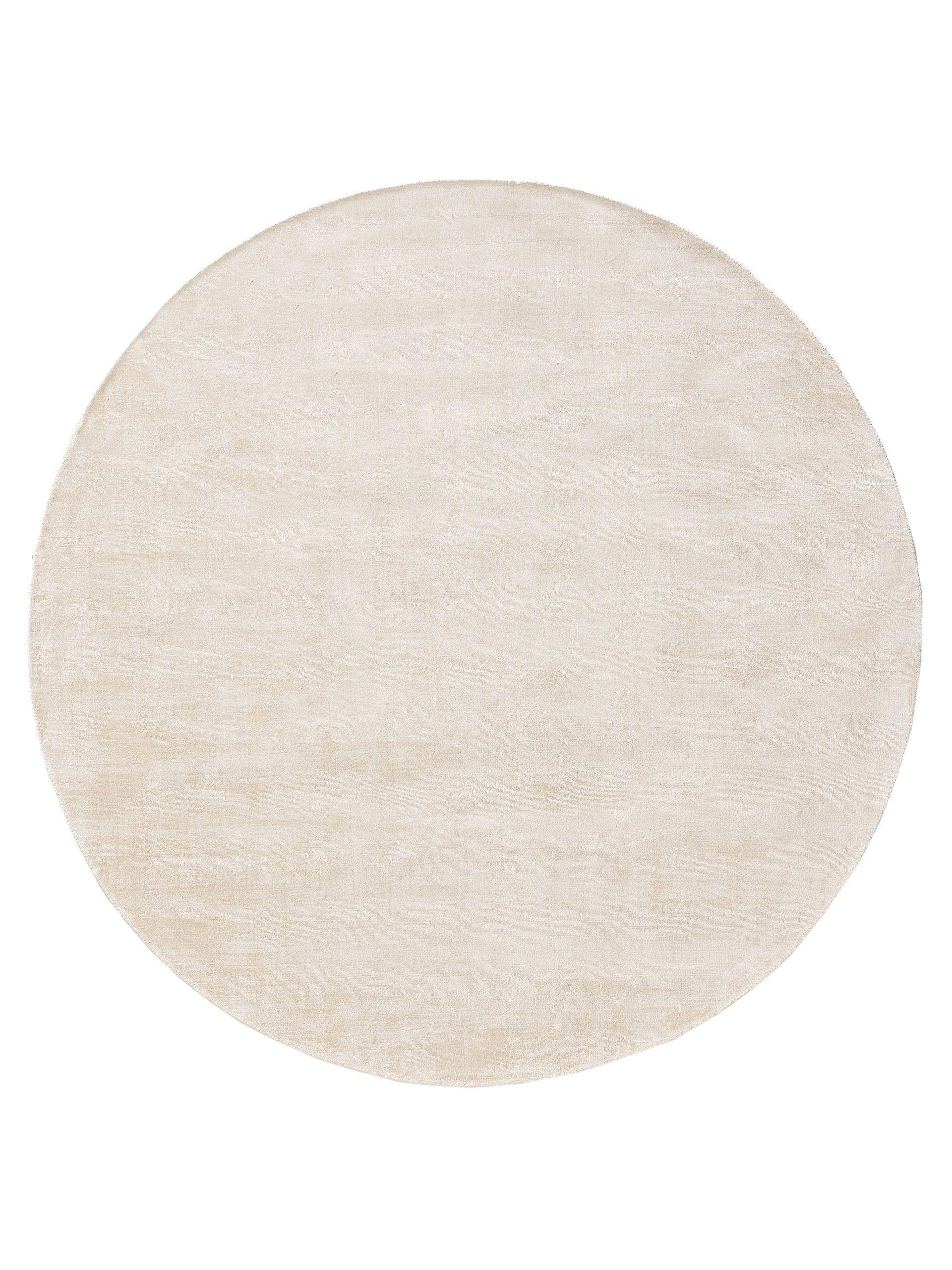 VISKOSETEPPICH rund Nova Cream ø 200 cm rund - Creme, Textil (200/200cm) - benuta Pure