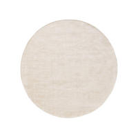 VISKOSETEPPICH rund Nova Cream ø 160 cm rund - Creme, Textil (160/160cm) - benuta Pure