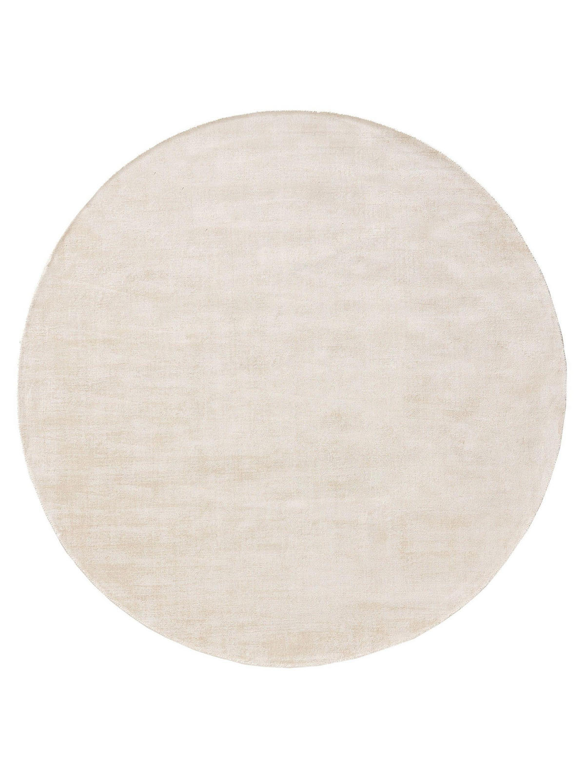 VISKOSETEPPICH rund Nova Cream ø 160 cm rund - Creme, Textil (160/160cm) - benuta Pure