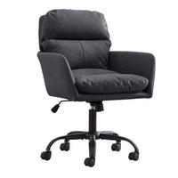 DREHSTUHL DE-41012 mit PU-Kunstleder höhenverstellbar Schwarz - Schwarz, Metall (71.58/102/60.5cm) - ComfortXL