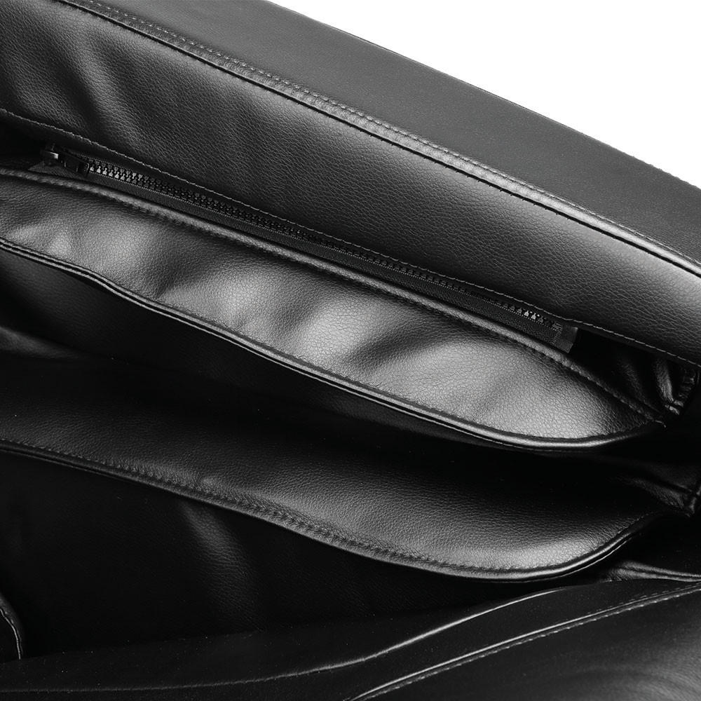 MASSAGESESSEL DUNES - Farbe: Schwarz - Schwarz, Leder (147/113/76cm) - Home Deluxe