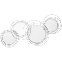WANDSPIEGEL DE-08886 4 runde Spiegel, Metallrahmen Silber - Silberfarben, Metall (107/56/4cm) - ComfortXL