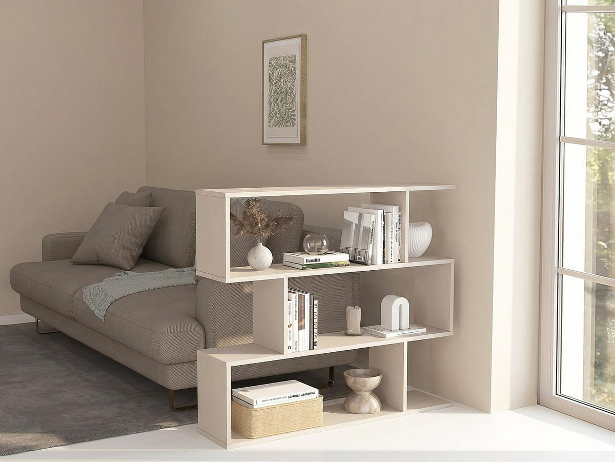 REGAL - 110 cm x 24.6 cm - holz - beige Tomini - Beige, Holz (110/96/24.6cm) - Vente-Unique