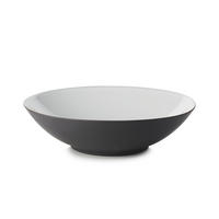 BUFFETSCHALE, EQUINOXE GROSS 33,5 cm Kumuluswolke weiss - Schwarz/Weiß, Keramik (33.5/9/33.5cm) - Revol Porcelaine France
