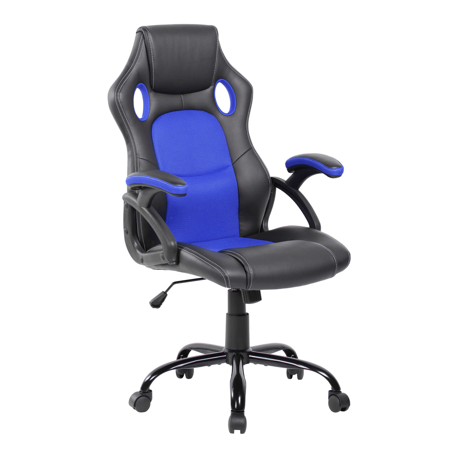 Mobili Rebecca Gamingstuhl Blau, Schwarz 63x120x66 cm