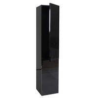 HÄNGESCHRANK Hochglanz Schwarz - Schwarz Hochglanz, Holz (30/150/30cm) - MCW