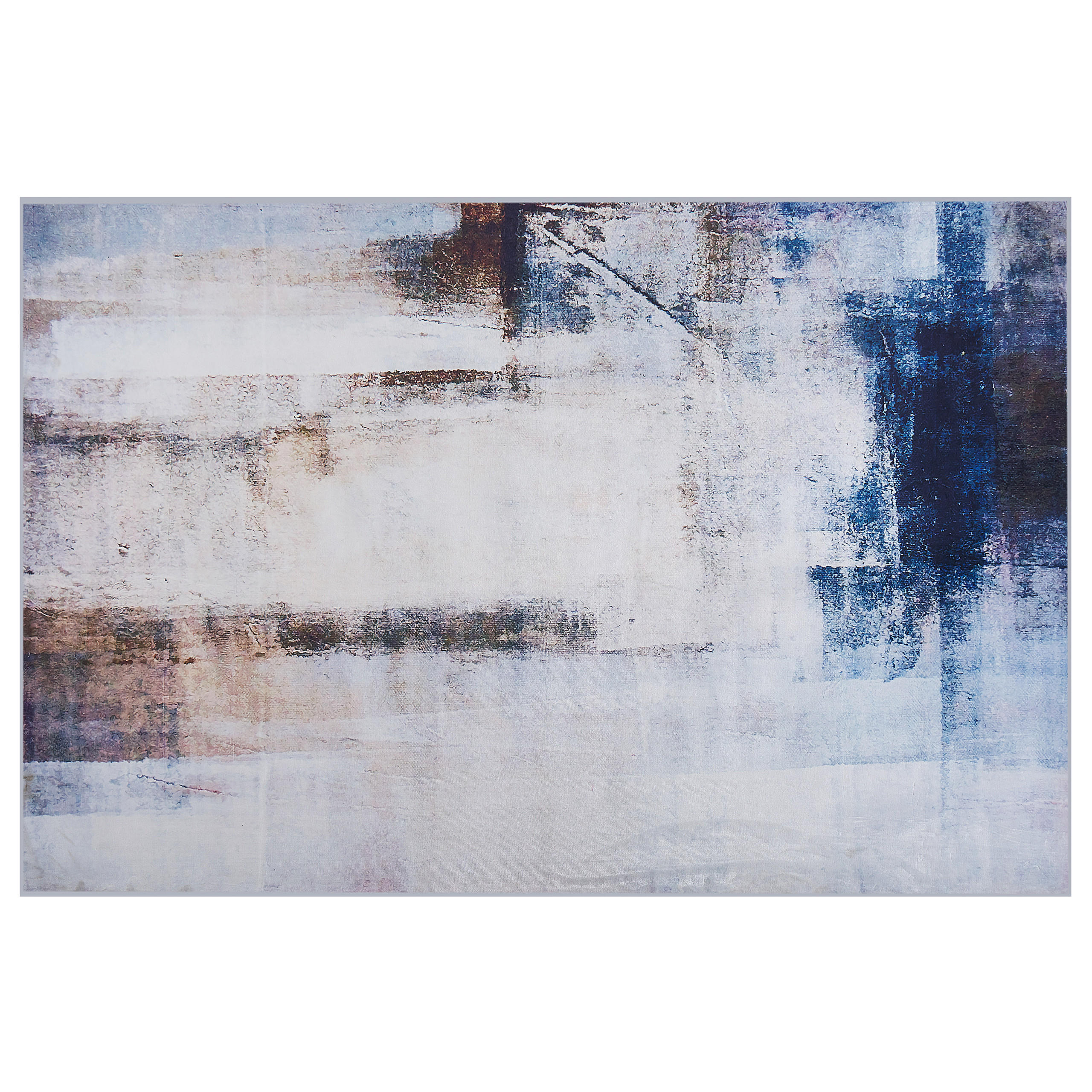 KURZFLOR-TEPPICH Trabzon 200/140 cm - Multicolor, Kunststoff (140/200cm) - Beliani
