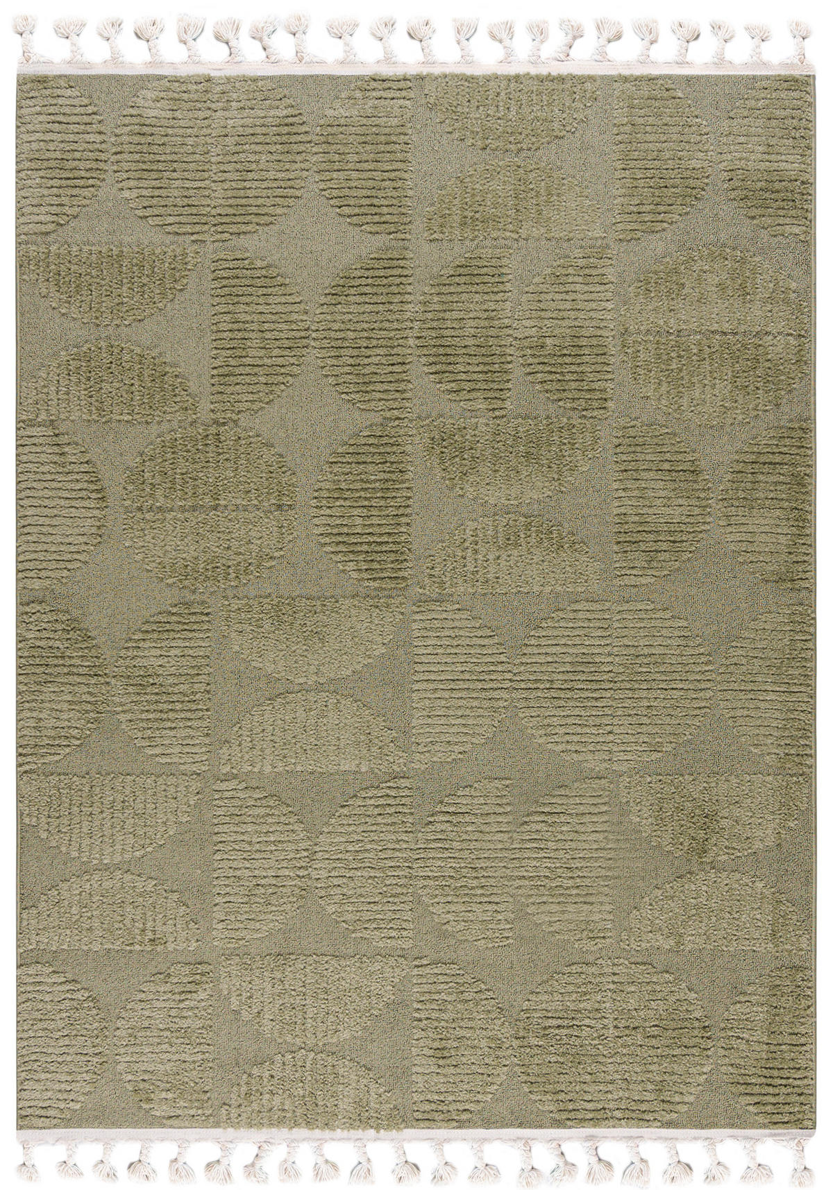 TEPPICH Grün Geometrisch, Moderne - 200 x 300 cm - Hellgrün/Grün, Textil (200/300cm) - Mazovia