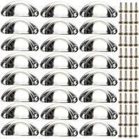 MÖBELGRIFF Silber 24er-Set - Silberfarben, Metall (3.5/3/8cm)