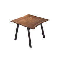 ESSTISCH LAXMI - Schwarz/Braun, Holz/Metall (80/80/77cm) - SAM