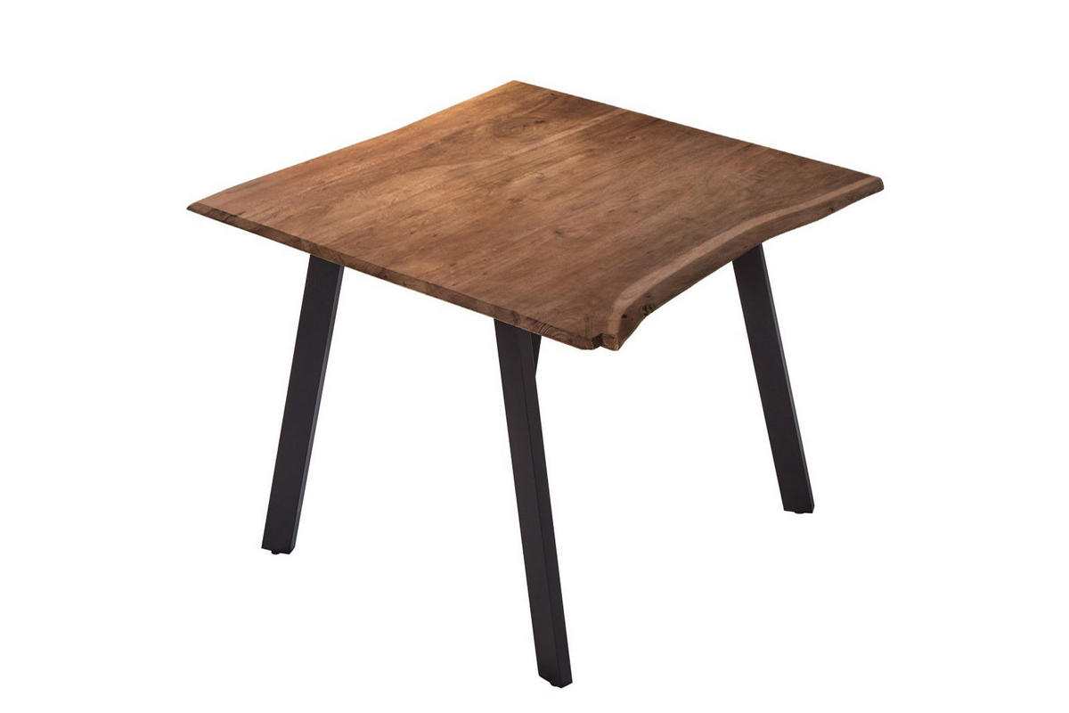 ESSTISCH LAXMI - Schwarz/Braun, Holz/Metall (80/80/77cm) - SAM