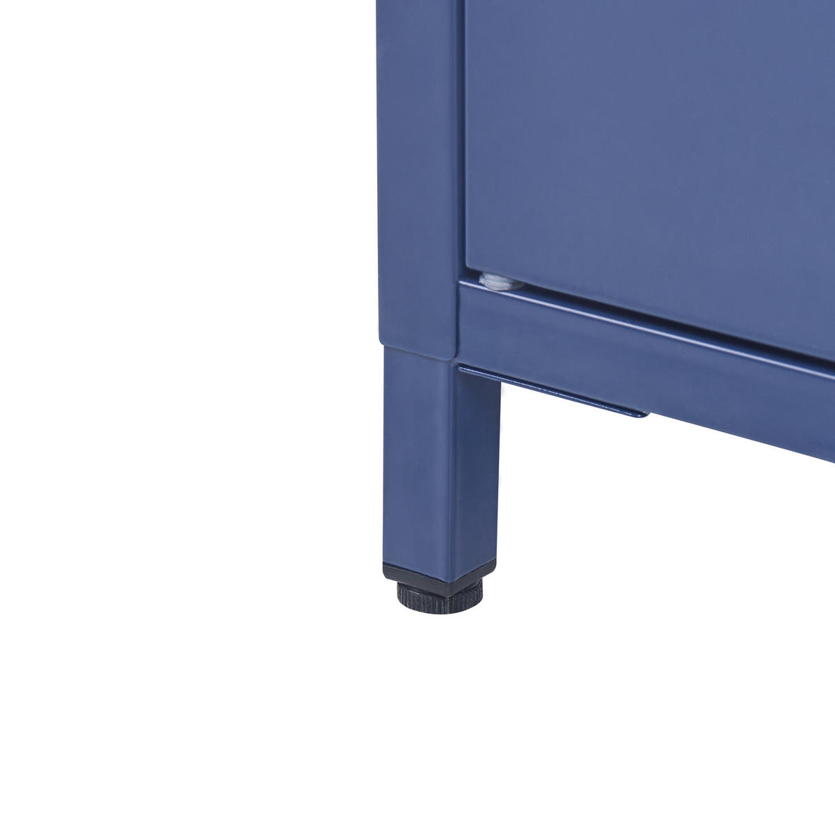 GARDEROBENSCHRANKSTAHL blau 4 Fächer Varna - Blau, Metall (76/170/50cm) - Beliani