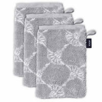 WASCHLAPPEN Unisex Doubleface Silber 3er Pack Baumwolle - Grau, Textil (25/35cm) - Joop!
