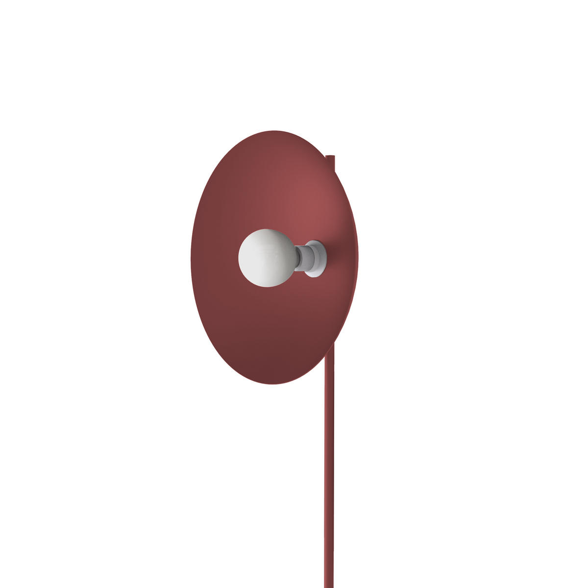 STEHLEUCHTE - Rot, Metall (40/40/160cm) - Lumicom
