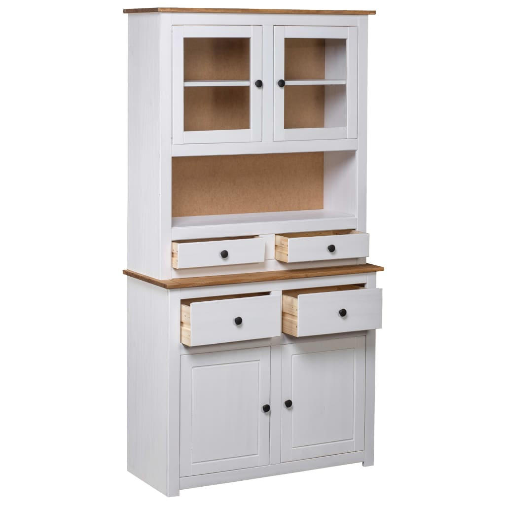 BUFFETSCHRANK Edwards 93/40.5/180 cm - Weiß, Holzwerkstoff (93/180/40.5cm) - Nettlife