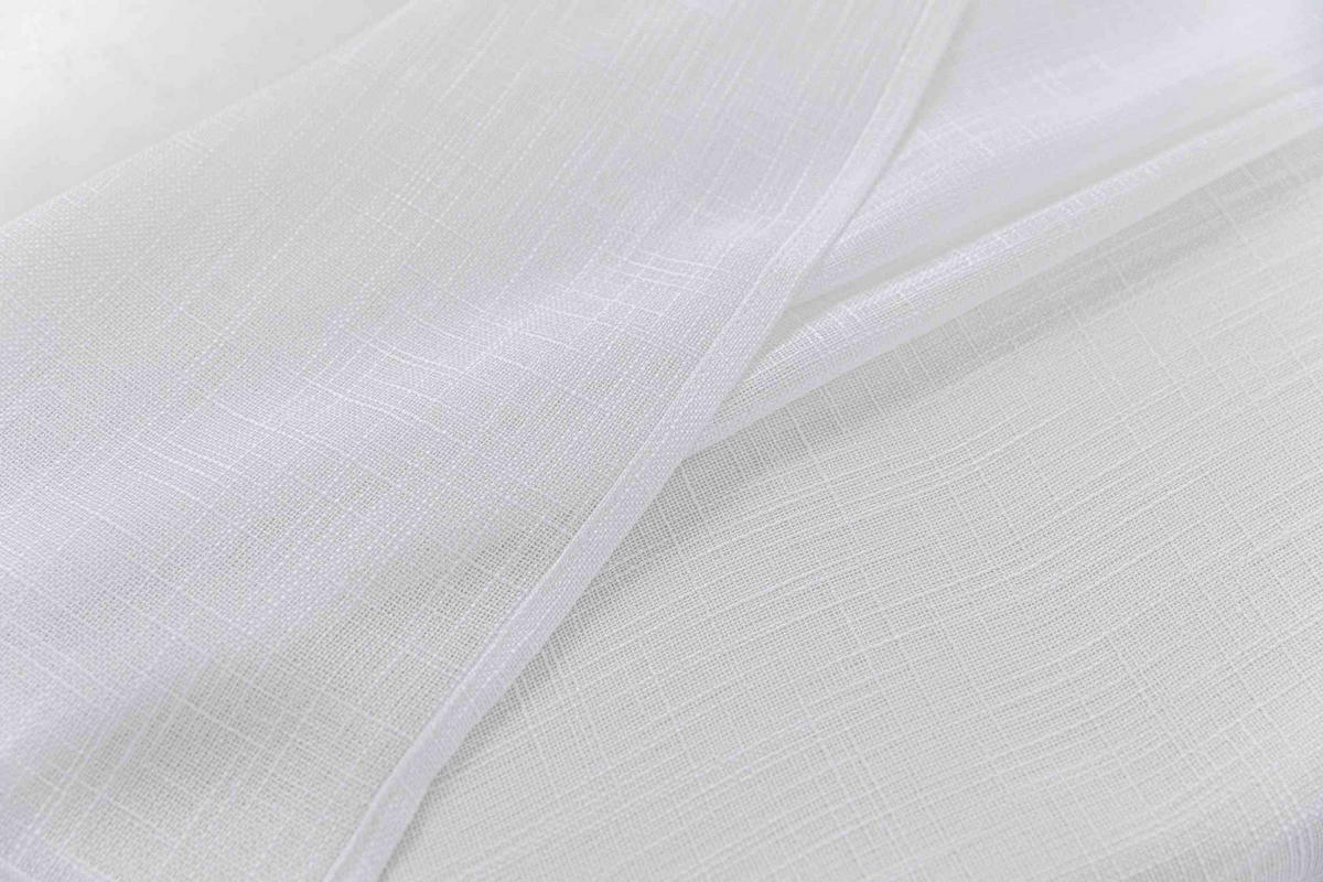 GARDINE SEOUL HxB 245x140 cm Weiß - Weiß, Textil (140/245cm) - Gardinenbox