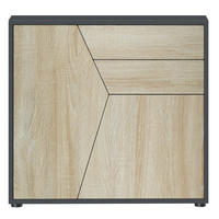 KOMMODE Benny Fronten in Eiche sägerau - Eiche San Remo, Holzwerkstoff (79/74/36cm) - Vladon