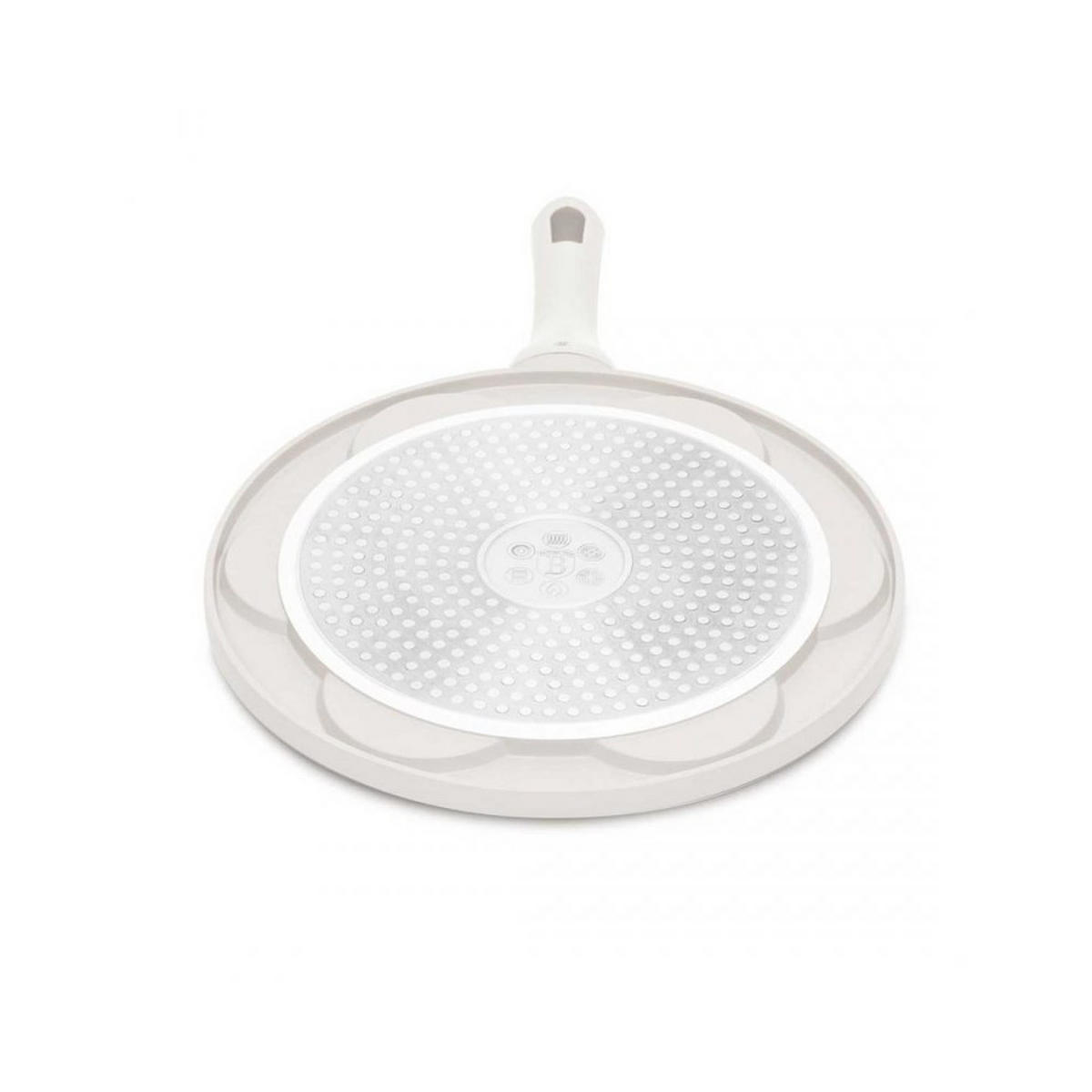 PFANNKUCHENPFANNE Weiß 26/26/1.3 cm BH7780 - Weiß, Metall (26cm) - Berlinger Haus