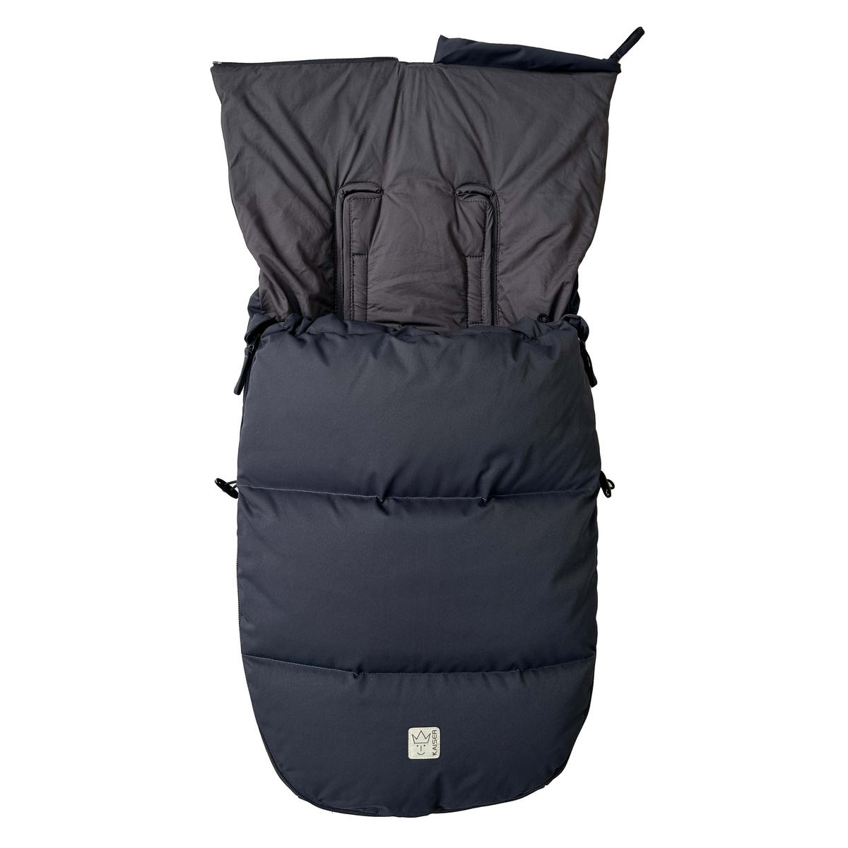 BABYSCHALENFUSSSACK Little Dowwny, anthracite - Grau, Textil (40/7/80cm) - Kaiserbaby
