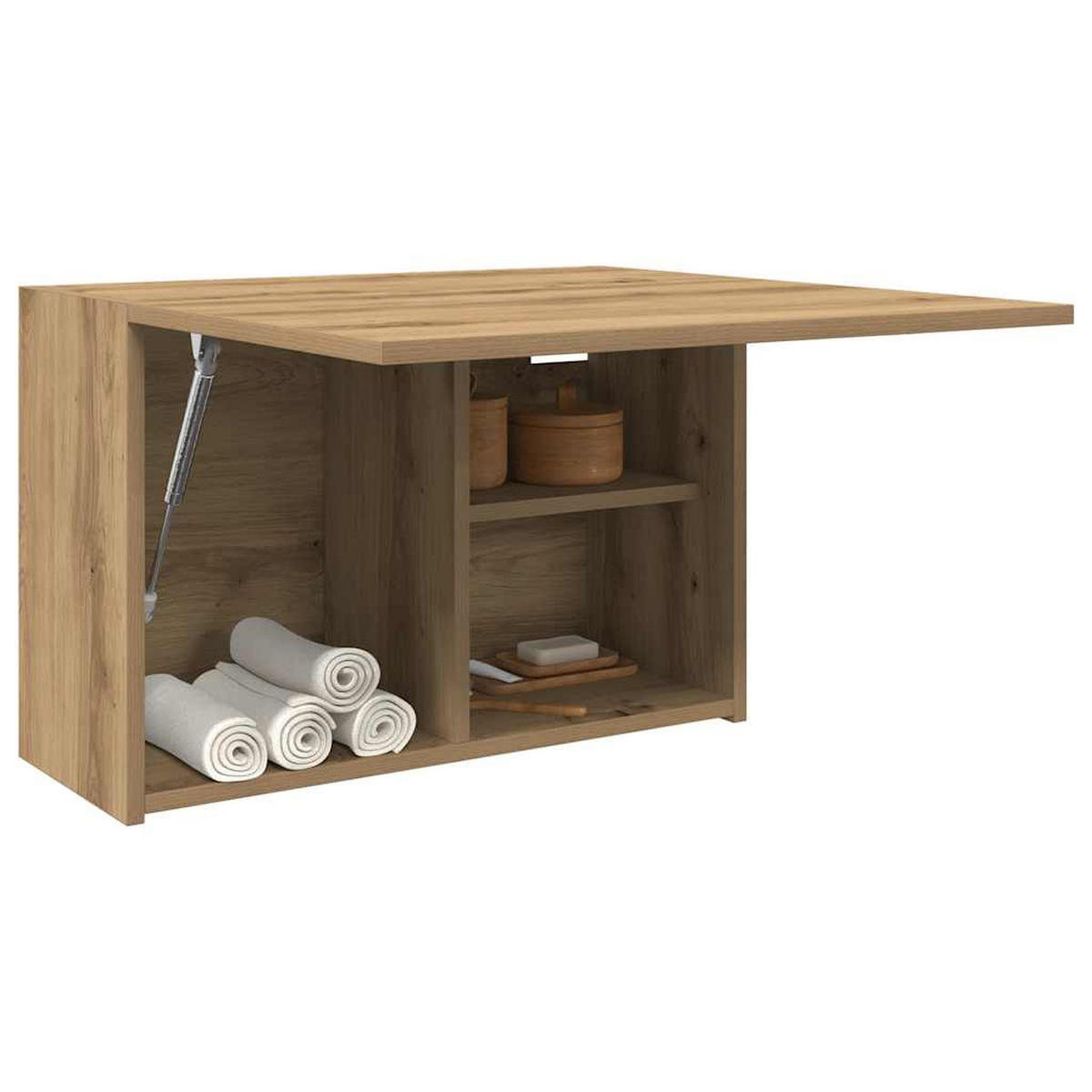 BAD-WANDSCHRANK Artisan-Eiche 60/25/40 Cm Holzwerkstoff - Braun, Holzwerkstoff (25/40/60cm) - vidaXL
