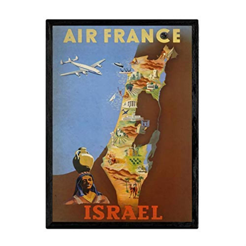 POSTER Reise Israel A4 Rahmenlos - Klar, Papier (29.7/5/21cm) - Nacnic