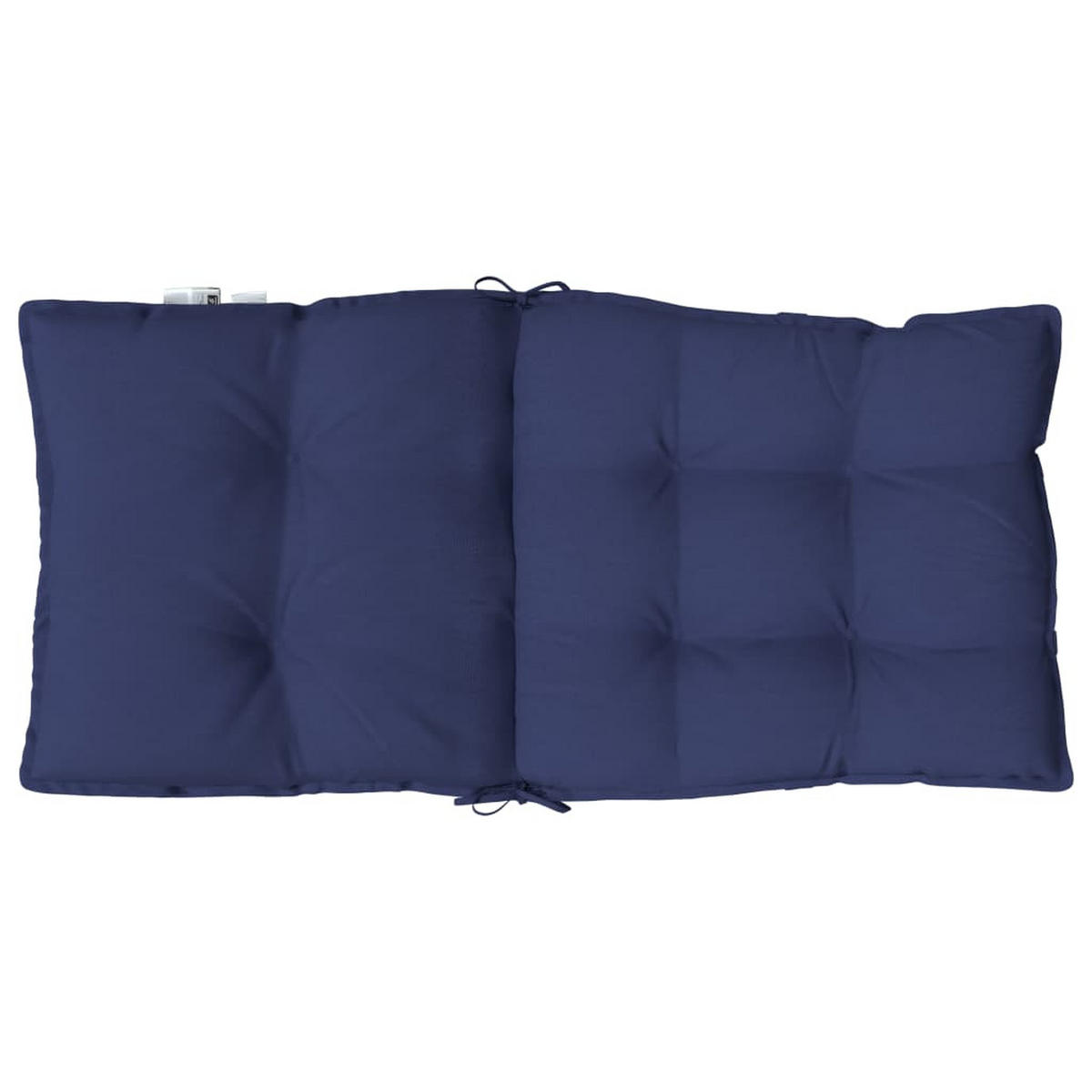 NIEDRIGLEHNER-AUFLAGEN 4 Stk. Marineblau Oxford-Gewebe - Blau, Textil (50/7/100cm) - vidaXL