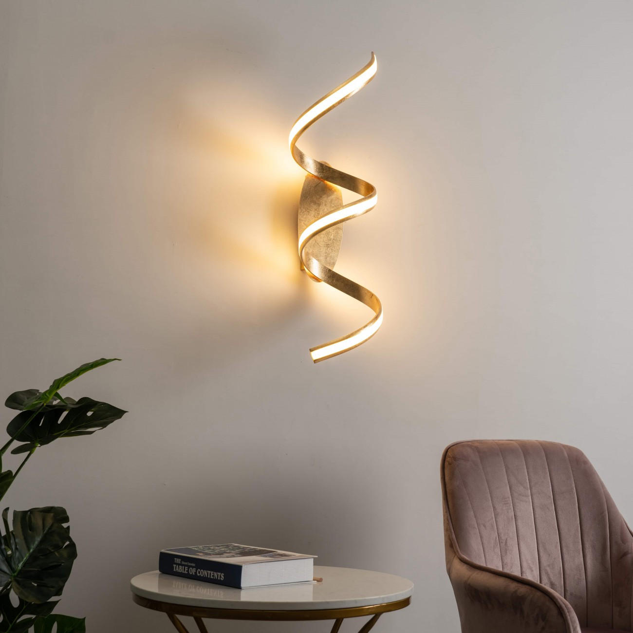 WANDLEUCHTE Millenium, Gold / Messing, 80cm - Goldfarben, Metall (20/20/80cm) - KOSILUM