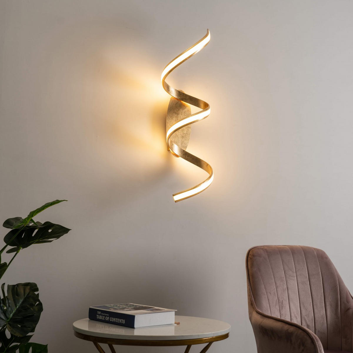 WANDLEUCHTE Millenium, Gold / Messing, 80cm - Goldfarben, Metall (20/20/80cm) - KOSILUM