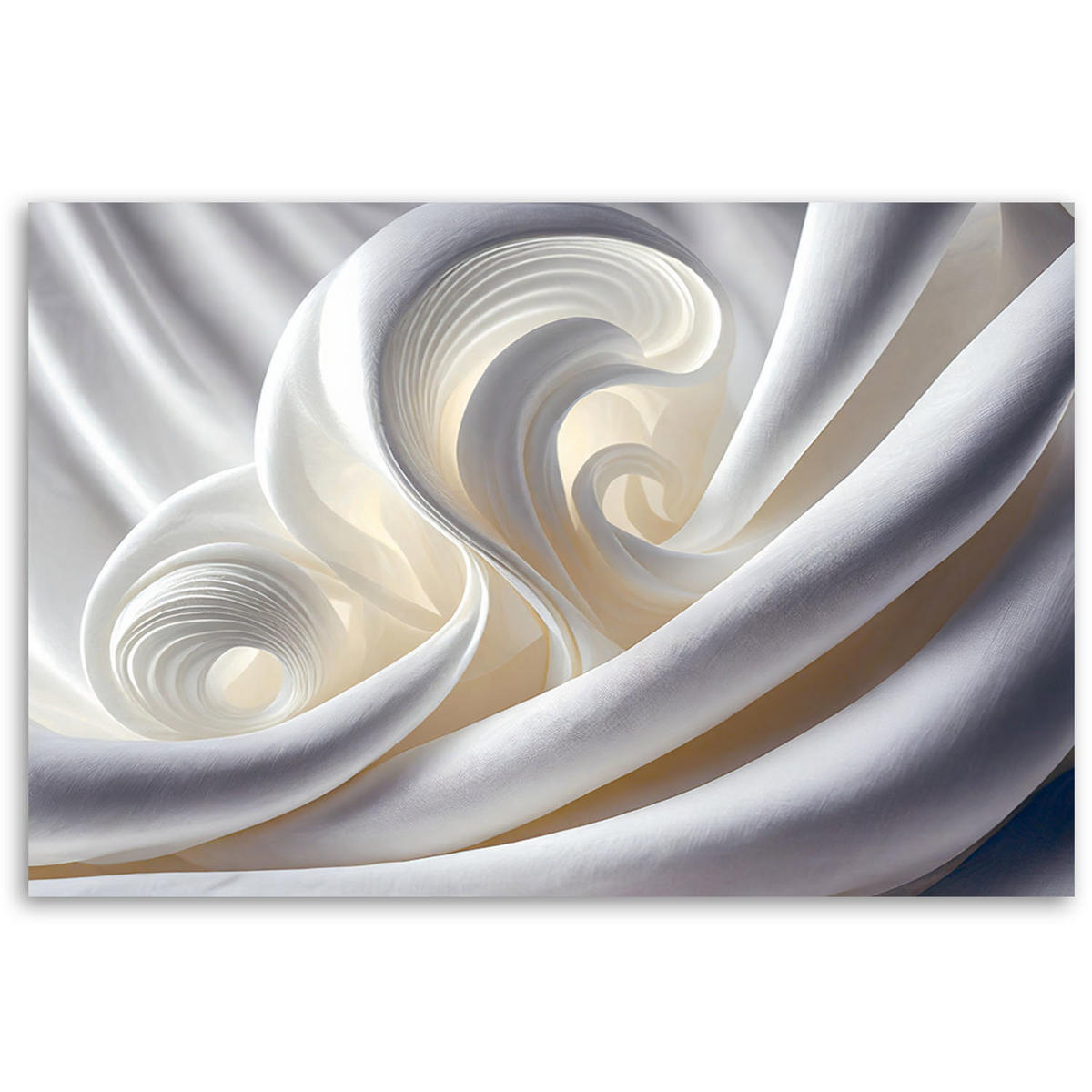 KUNSTDRUCK Weiß 100/70 cm - Weiß, Textil (100/70cm) - KUNSTLOFT