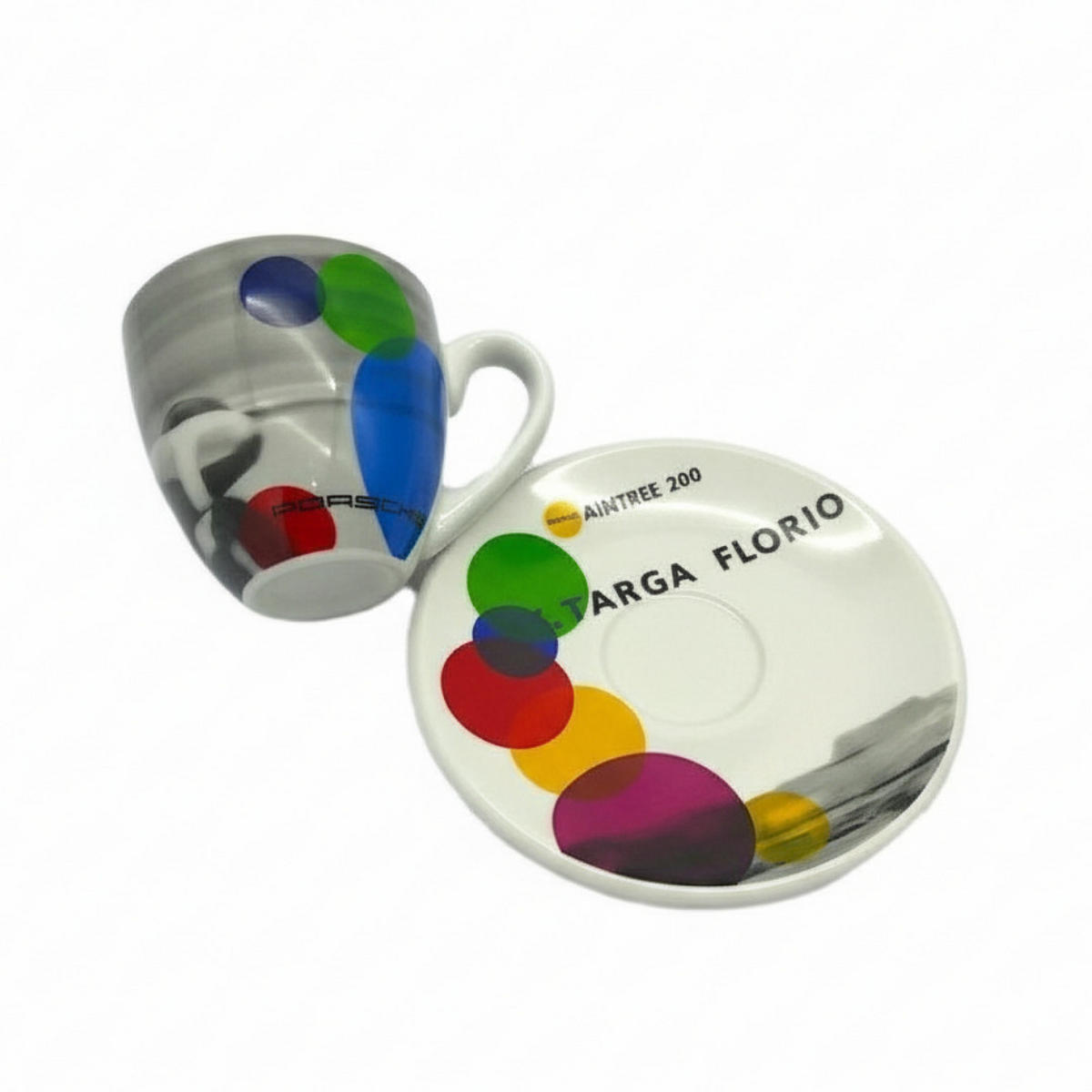 ESPRESSOTASSE Mehrfarbig Keramik mit Untertasse 2-teilig 0,09 L - Multicolor, Keramik (0.09L) - Porsche