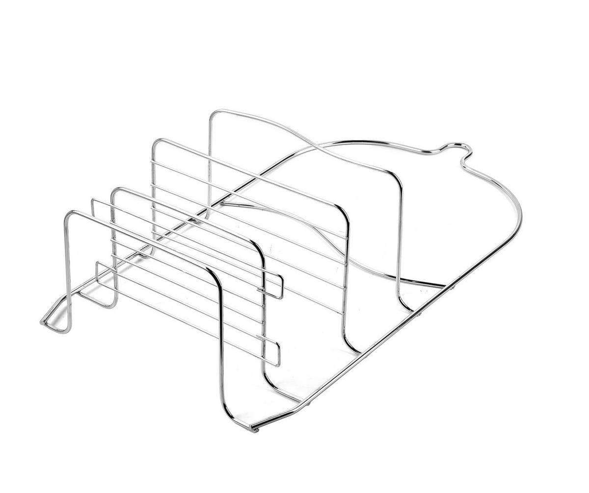 BADEZIMMERREGAL Carl 21,5/11/40,5cm Silber - Silberfarben, Metall (21.5/40.5/11cm) - Mondex