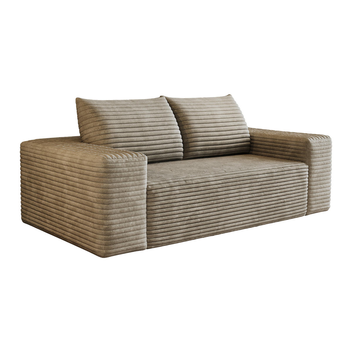 2-SITZER-SOFA DE-34704 Boneless-Modul Camel - Sandfarben, Textil (90/83/180cm) - ComfortXL