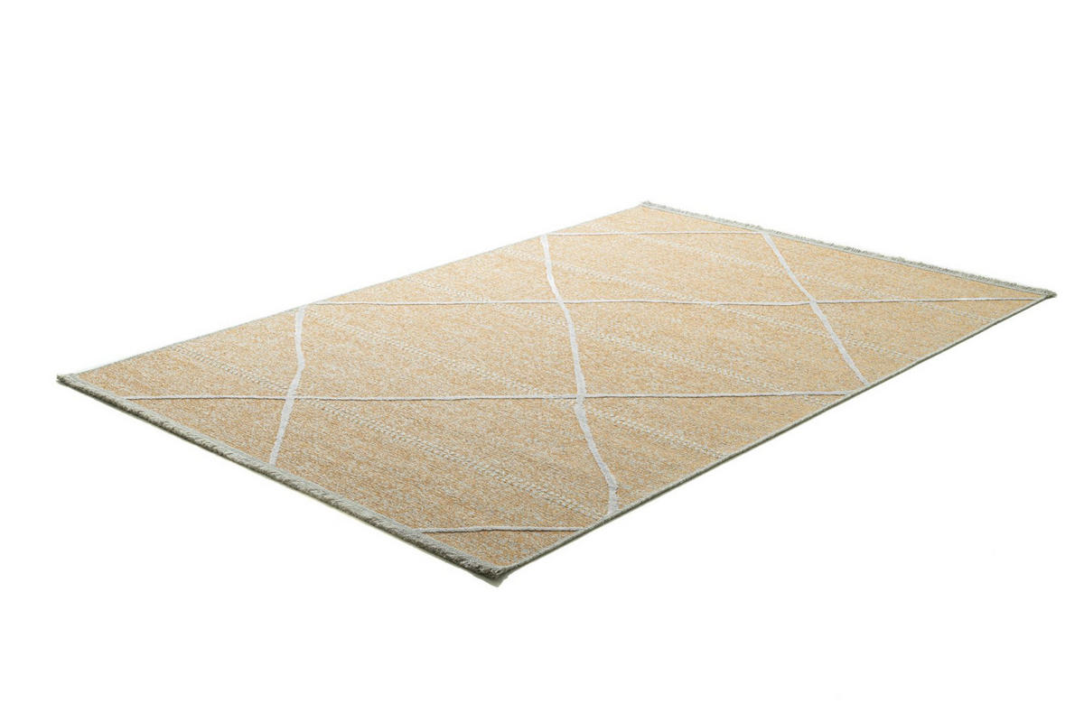 FLACHWEBTEPPICH Braderup 160x230 cm - Goldfarben, Textil (160/230cm) - Sansibar SYLT