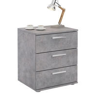 NACHTTISCH MARIELLA - Grau, Holzwerkstoff (45/53/38cm) - CARO-Möbel