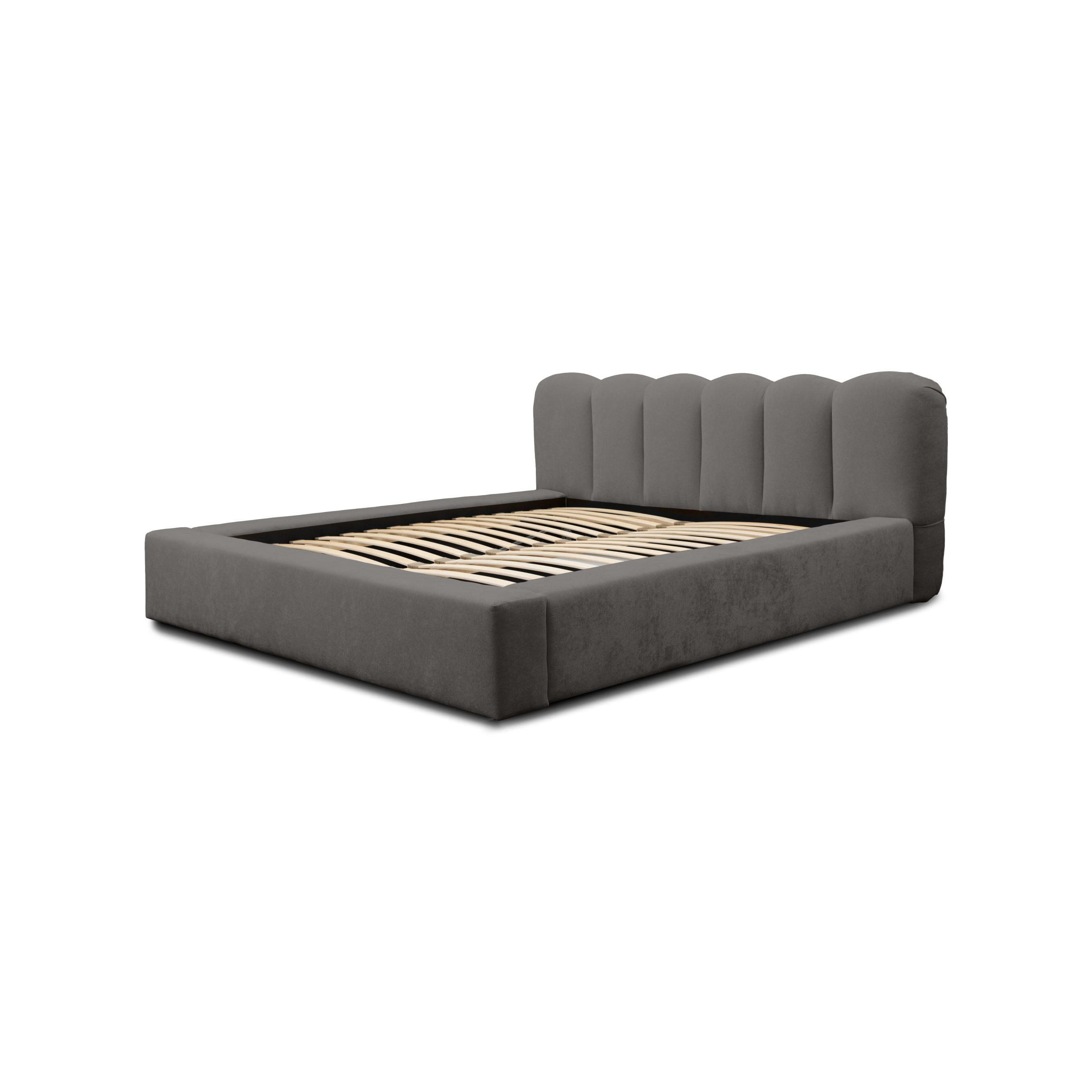 POLSTERBETT schenilen Struktur Ranera 180x200 cm, Dunkelgrau - Dunkelgrau, Textil (180/200cm) - Fedve