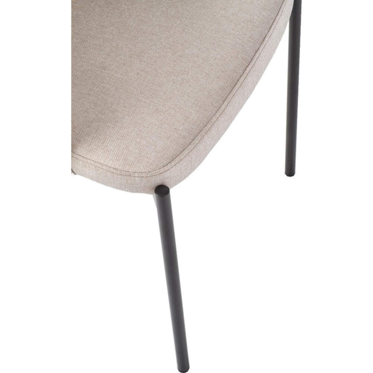 STUHL ARKO K373 - Beige/Schwarz, Holzwerkstoff/Metall (51/77/57cm) - Meblini