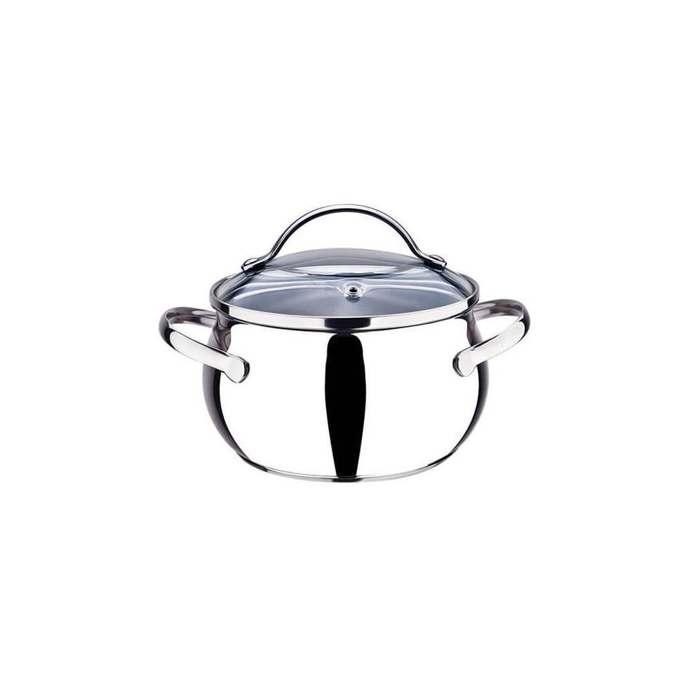 TOPF Silber 30/20/12.5 cm MR351620 - Silberfarben, Metall (20cm) - Maestro 