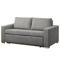 SCHLAFSOFA - Buchefarben/Grau, Holz/Buchenholz (153/90/90cm) - home24