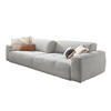 SOFA MIT SITZTIEFENVERSTELLUNG PALACE Grau Cord - Hellgrau, Textil (298/74/120cm) - KAWOLA