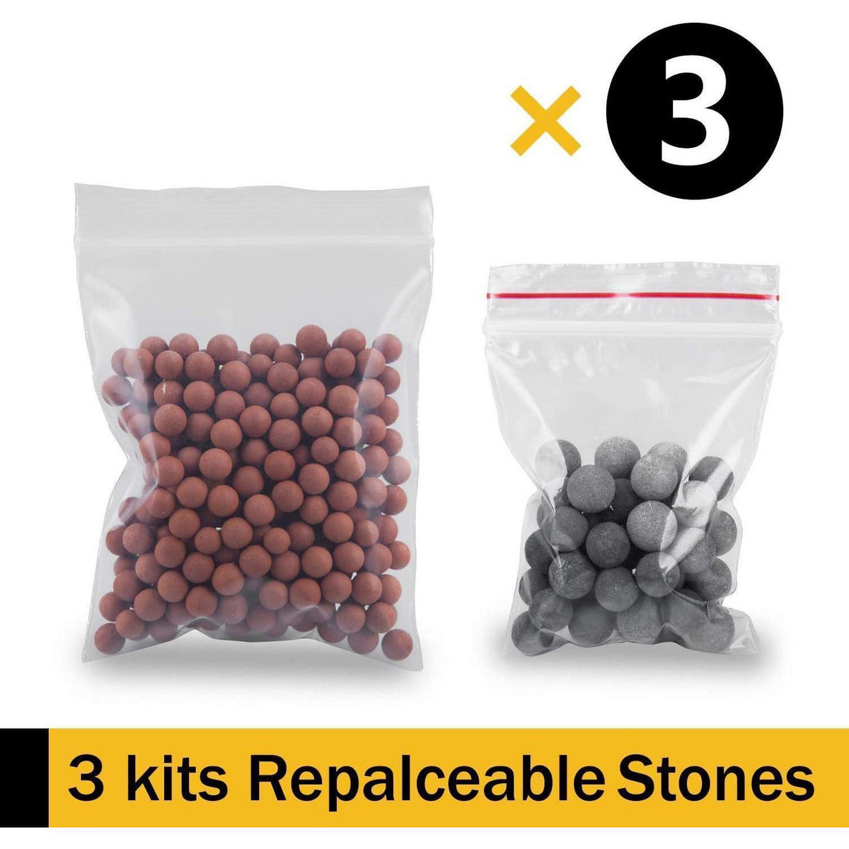 DUSCHKOPF Filtersteine 3 Kits für Ionische Filter - Multicolor, Stein (13/8/28cm)