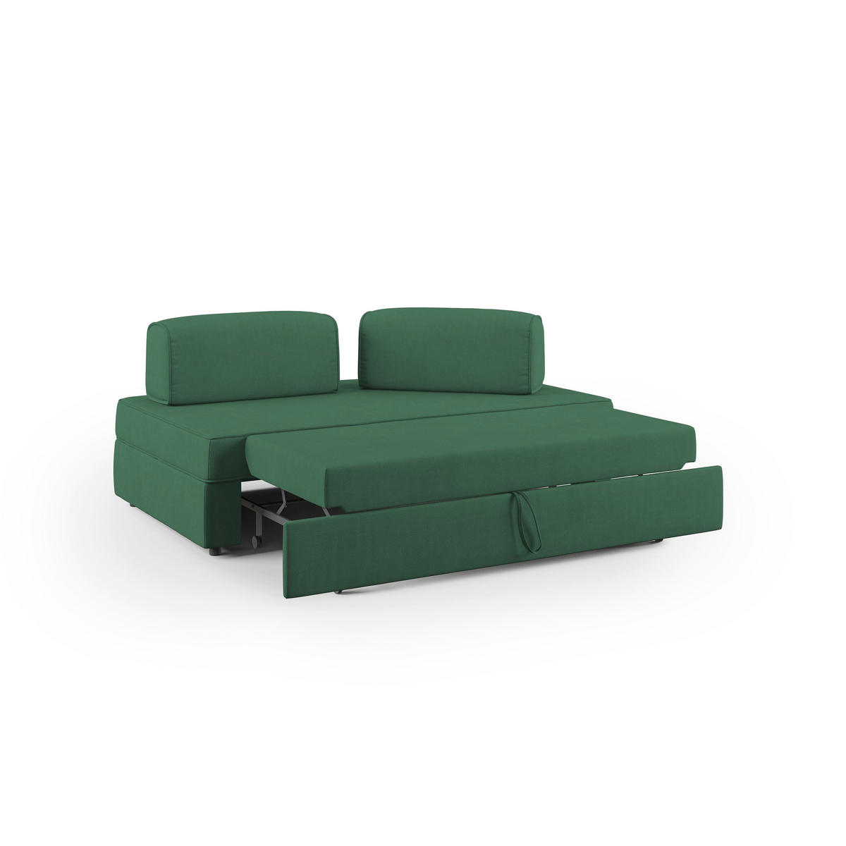 LINEARSOFA Liberty ausziehbar - Grün, Textil (180/42/105cm) - Divani.store