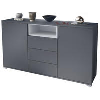 SIDEBOARD Skadu Weiß matt - Weiß, Holzwerkstoff (138.5/75.5/35cm) - Vladon