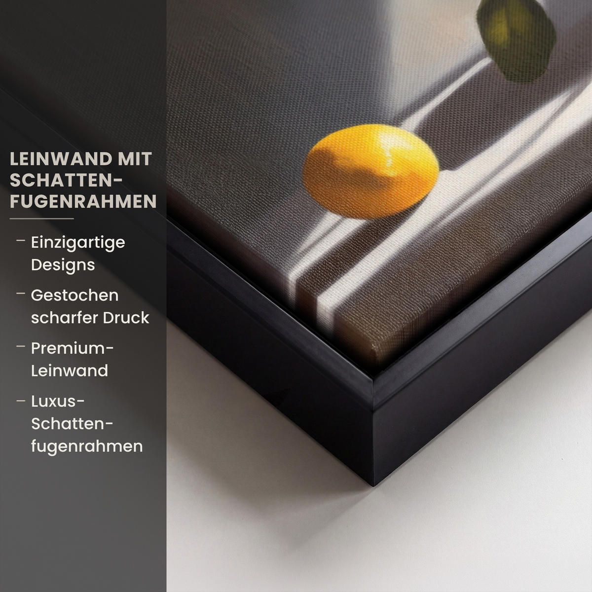 LEINWAND Bilder mit Rahmen - Zitronen - Stilleben - Gelb - 30x20 - Gelb, Textil (30/20cm) - MuchoWow