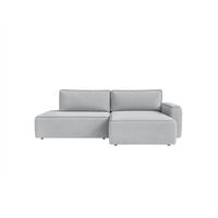 ECKSOFA Sarro mit Schlaffunktion, Silber - Silberfarben, Textil (260/165cm) - Fedve