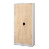 BÜROAKTENSCHRANK JAN 185 x 90 x 40 cm - Grau/Sonoma Eiche, Metall (90/185/40cm) - Jan Nowak