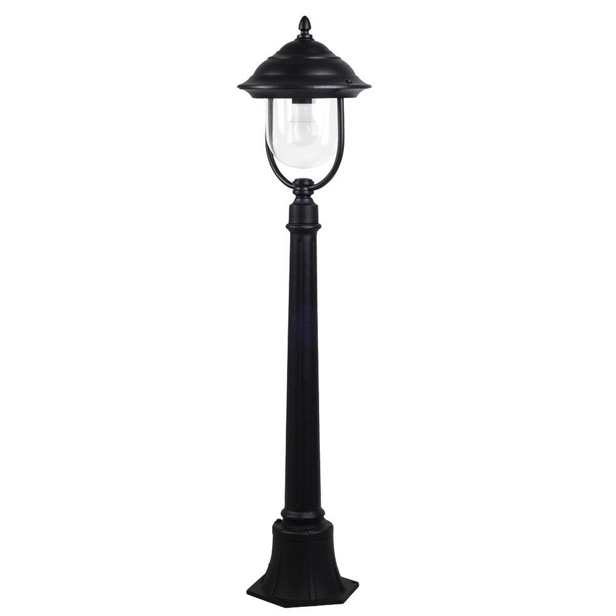 LED WEGELEUCHTE Alu Schwarz - Schwarz, Metall (25/111/111cm)