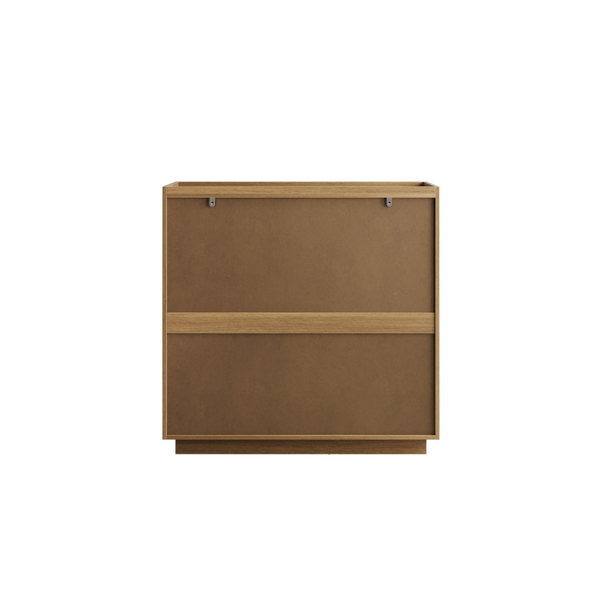 KOMMODE 80/48/78 cm aus MDF und Holzwerkstoff mit 3 grifflosen Schubladen Eichefarben - Nussbaumfarben, Holzwerkstoff (80/78/48cm) - Modenvie